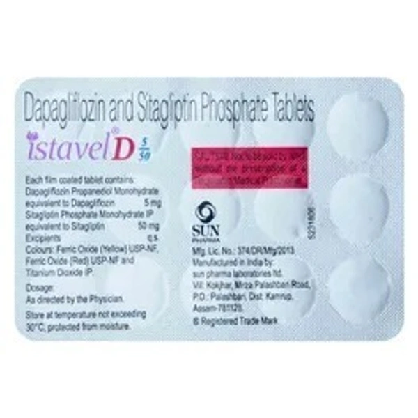 SUN PHARMA Istavel D 5/50Mg Tab (15 Tab)
