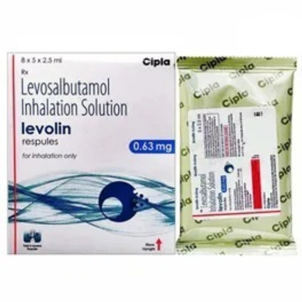 CIPLA LTD. Levolin 0.63Mg Respules (2.5 Ml)