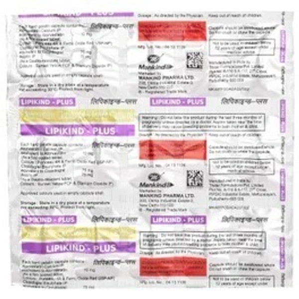 MANKIND PHARMA Lipikind Plus Cap (15 Tab)
