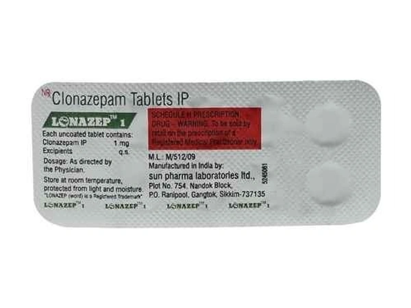 SUN PHARMA Lonazep 1Mgtab (10 Tab)