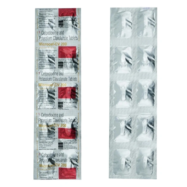 MICRO LABS Microcef Cv 200Mgtab (10 Tab)