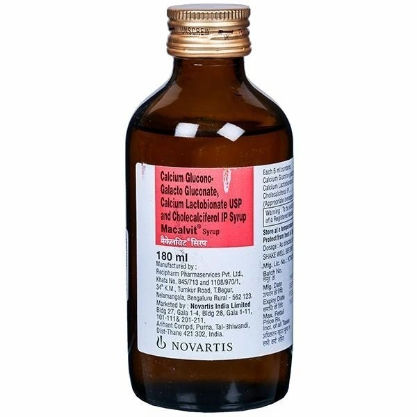NOVARTIS INDIA LIMITED Macalvit Syrup (180 Ml)