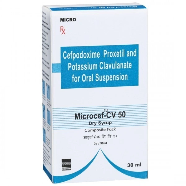 MICRO LABS Microcef Cv 50 Syrup (30 Ml)