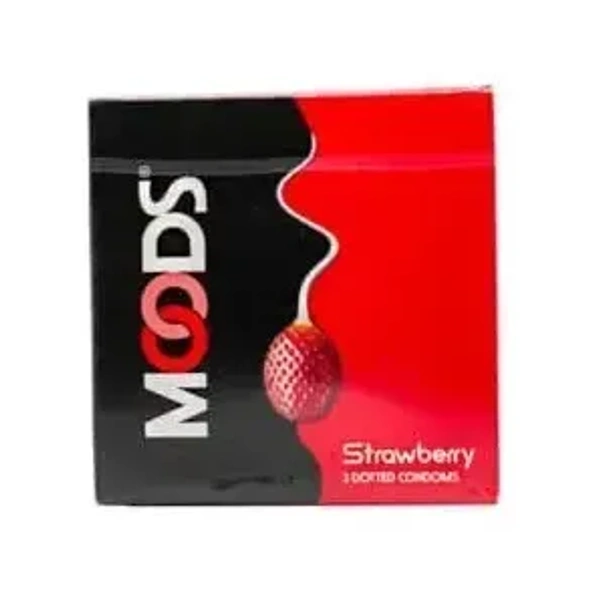 MOODS Condom Strawberry (3 Pcs)
