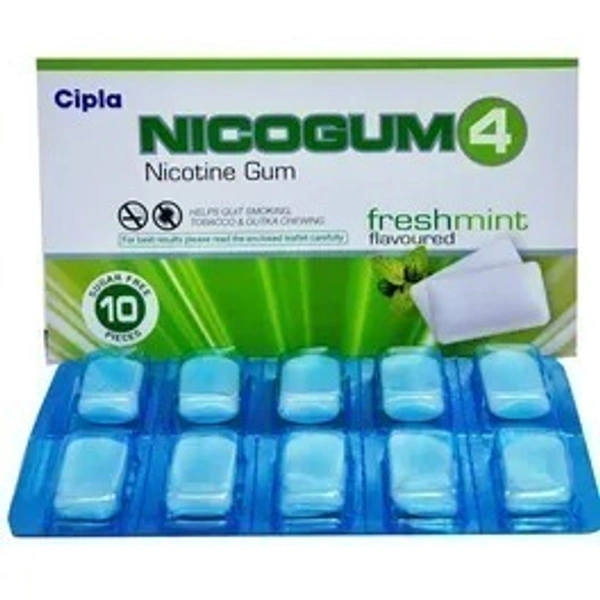 CIPLA LTD. Nicogum 4Mgtab (10 Tab)