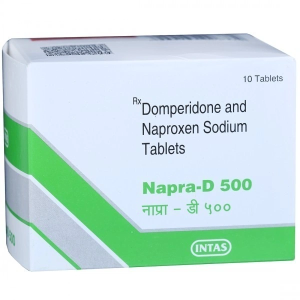 INTAS PHARMACEUTICALS LTD. Napra D 500Mg Tab (10 Tab)