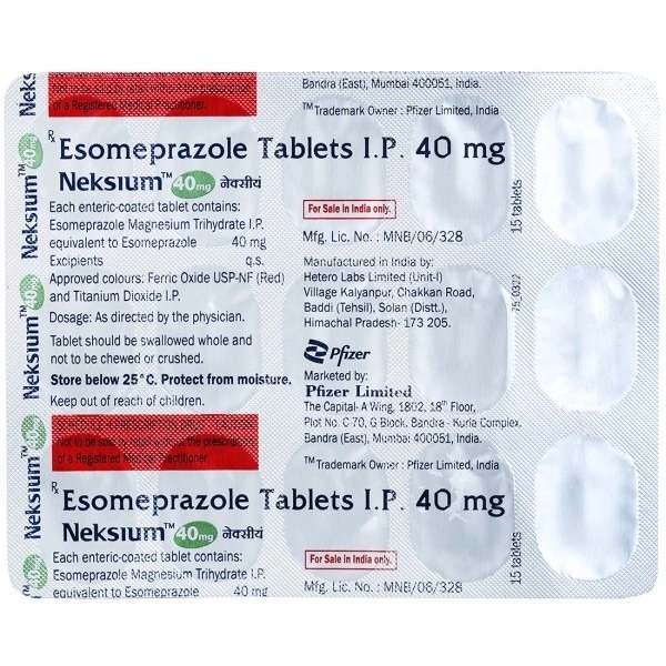 PFIZER LTD. Neksium 40Mgtab (10 Tab)