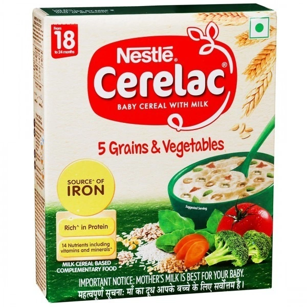 NESTLE Cerelac 18 (5 Grain & Veg) 400Gm