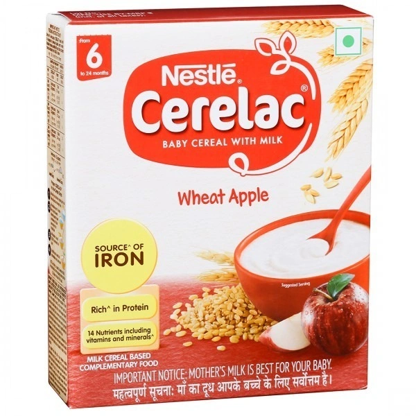 Nestle Cerelac Baby Cereal With Milk Wheat Apple 6 to 24 months 300 g
