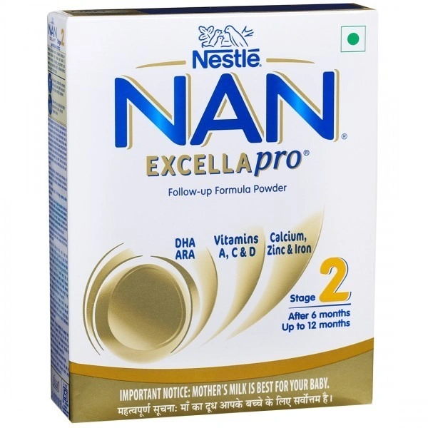NESTLE Nan Excella Pro 2 Powder After 6 months Up to 12 months Powder Refill (400 Gm)