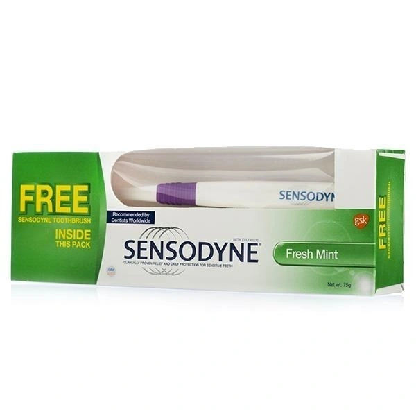 GLAXOSMITHKLIN Sensodyne Fresh Mint ( Paste +Brush ) (150 Gm)