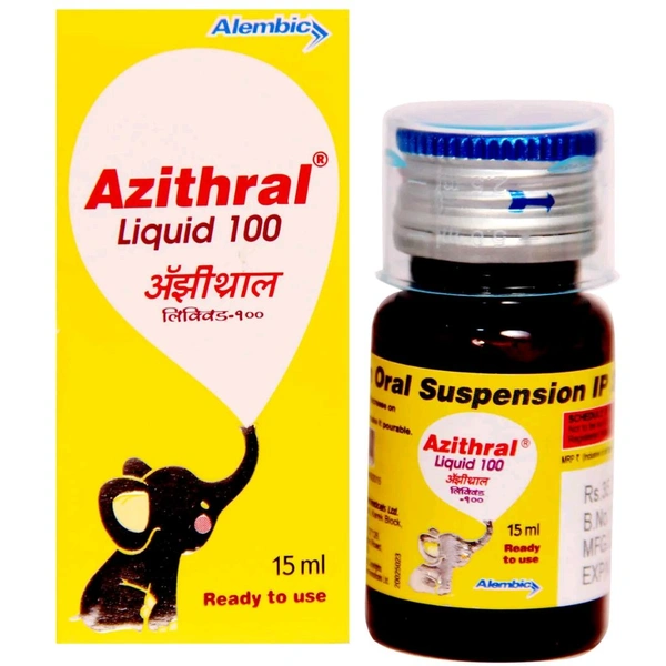 AZITHRAL 100MG SYRUP (15 ML)
