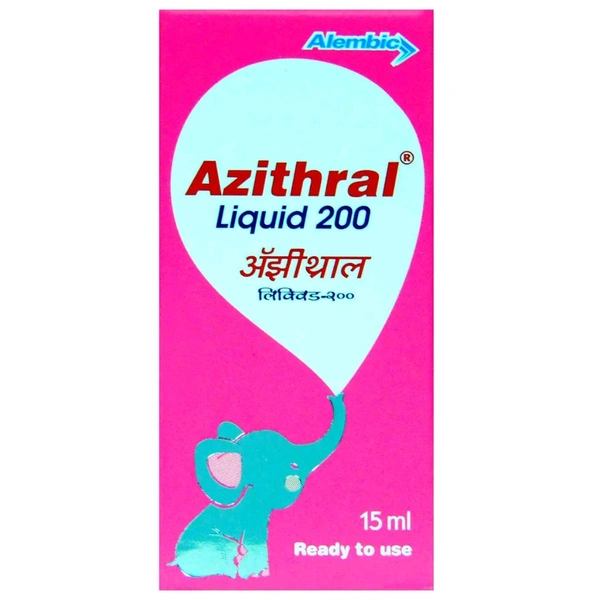 AZITHRAL 200MG SYRUP (15 ML)