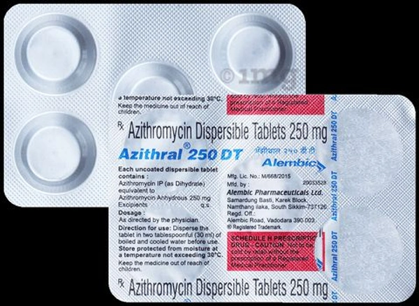 AZITHRAL 250DT TAB (5 TAB)
