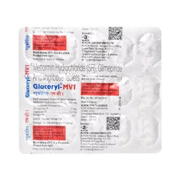 Glucoryl Mv1 Tab(15 Tab)