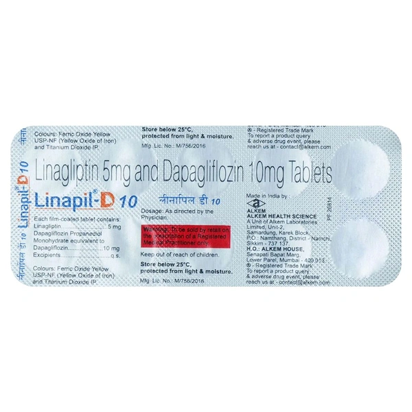 Linapil D 10 mg Tab(10 Tab)