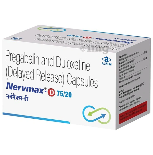 Nervmax D 75/20 Mg Cap(10 Cap)