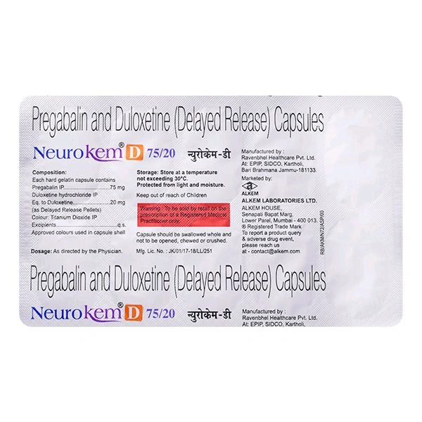Neurokem D 75/20 Mg Tab(10 Tab)