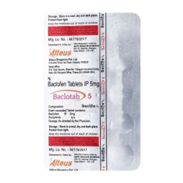Baclotab 5Mg Tab (15Tab)