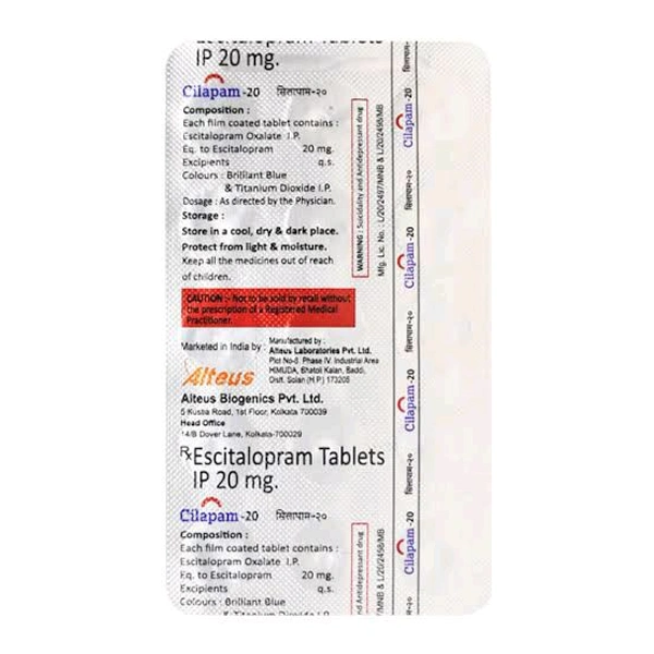 Cilapam 20Mg Tab (15Tab)