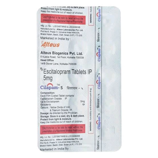 Cilapam 5mg Tab (15Tab)