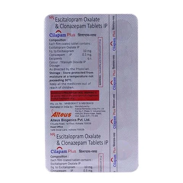 Cilapam Plus 10Mg Tab (15Tab)