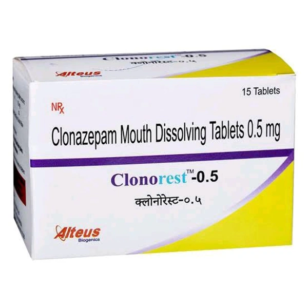 Clonorest 0.5 Mg Tab (15Tab)