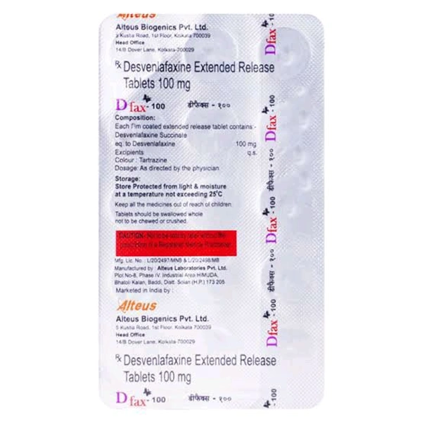 D Fax 100Mg Tab (15Tab)