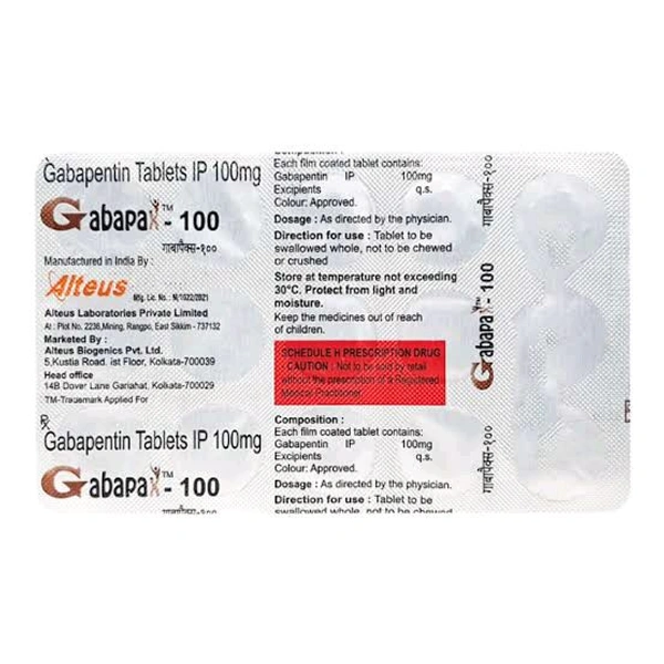 Gabapax 100Mg Tab (15Tab)