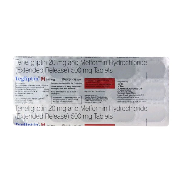 Tegliptin M 500 Mg Tab(15 Tab)