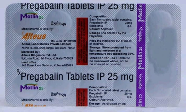 Metlin 25Mg Tab (15Tab)