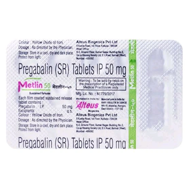 Metlin 50Mg Tab (15Tab)