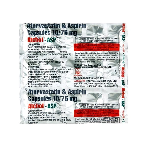 Atchol ASP 10 Mg(15 Tab)