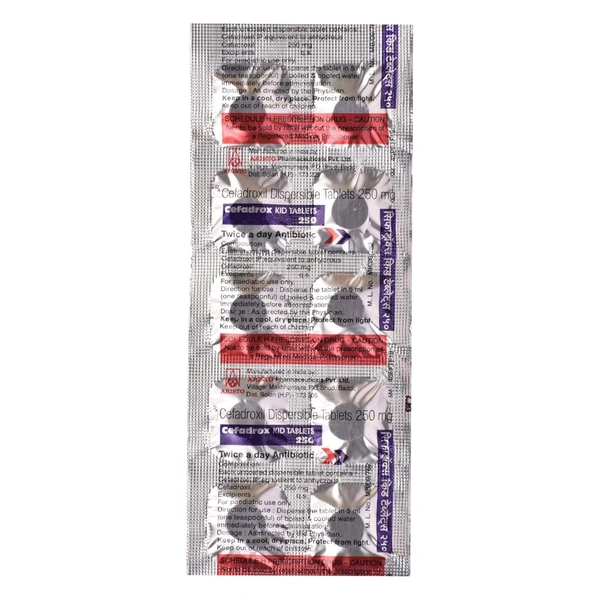 Cefadrox Kid 250 Mg Tab(10 Tab)