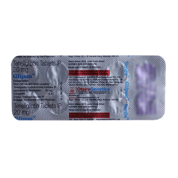 Glipon 20 Mg Tab(10 Tab)