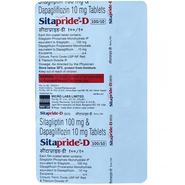 MICRO LABS Sitapride D 100/10Mg Tab (15 Tab)