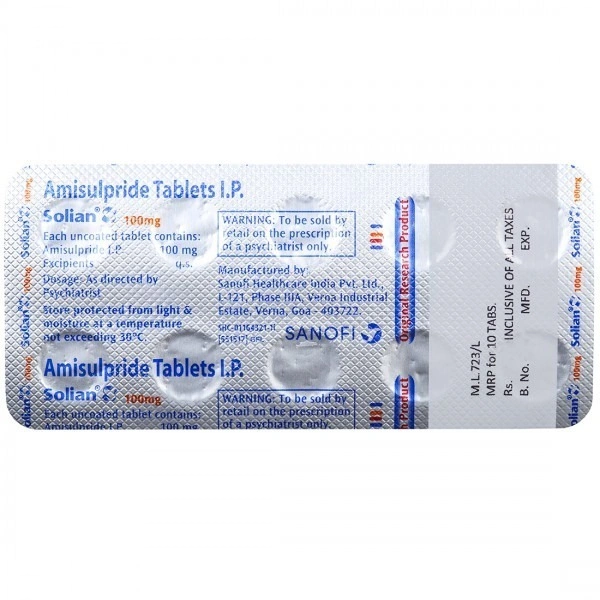 SANOFI INDIA LIMITED Solian 100Mg Tab (10 Tab)