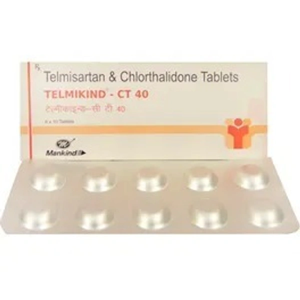 MANKIND PHARMA Telmikind Ct 40/12.5Mgtab (10 Tab)