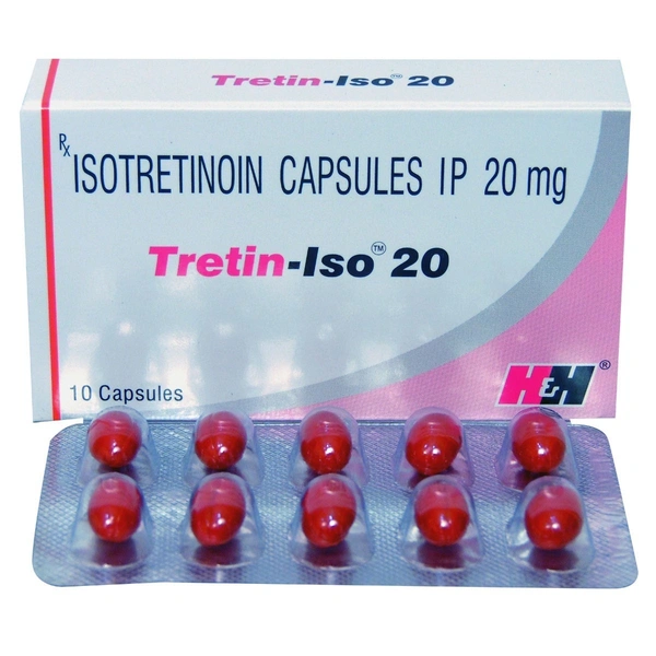 H&H PHARMACEUTUCA (P) LTD. Tretin Iso 20Mg Cap (10 Cap)