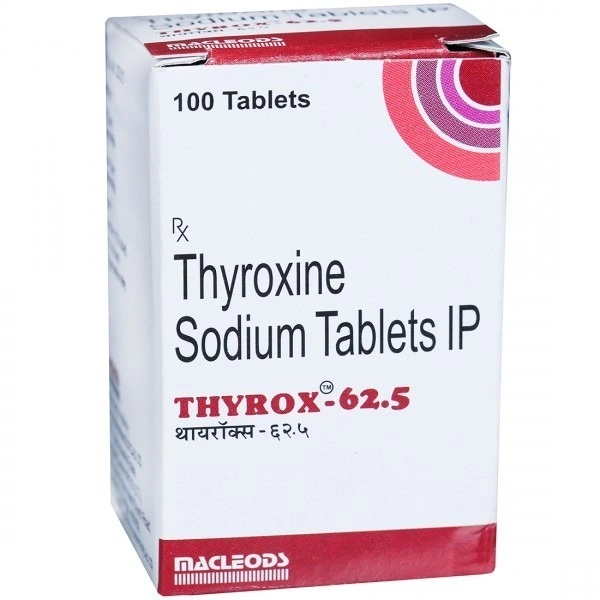 MACLEODS PHARMACEUTICALS Thyrox 62.5Mgtab (100 Tab)