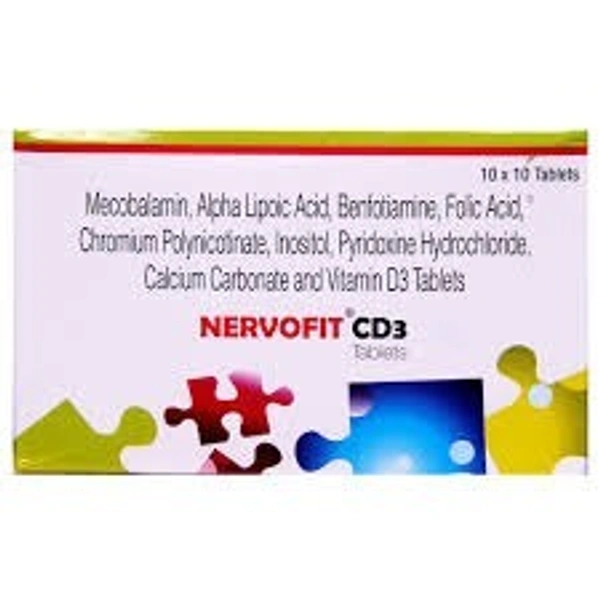 D.D. PHARMACEUTICALS Nervofit Cd3 Tab (10 Tab)