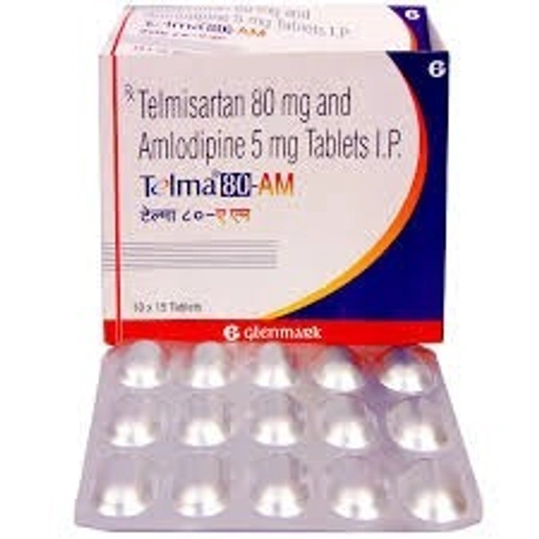 GLENMARK Telma Am 80Mgtab (15 Tab)