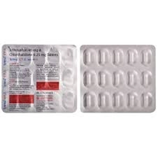GLENMARK Telma Ct 40/6.25Mg Tab (15 Tab)