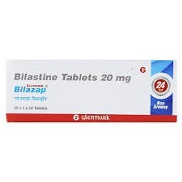 GLENMARK Bilazap 20Mgtab (10 Tab)