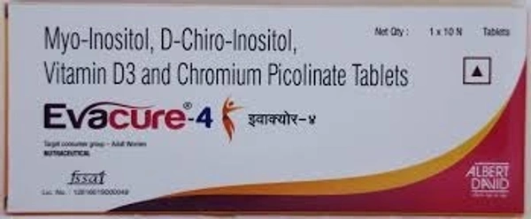 ALBERT DAVID LTD. Evacure 4Mgtab (10 Tab)