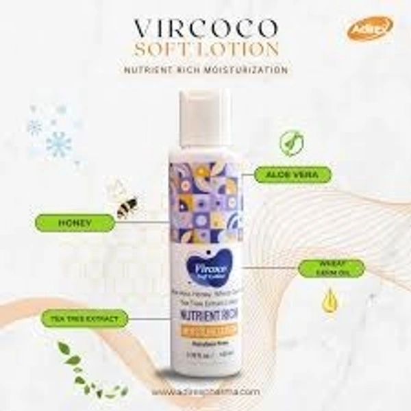 Adirex Pharmaceuticals Pvt Ltd Vircoco Soft Lotion (100 Ml)