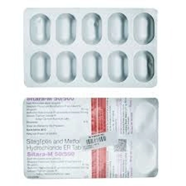 INTAS PHARMACEUTICALS LTD. Sitara M 50/500Mg Tab (10 Tab)