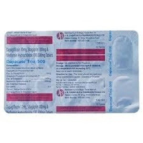 J.B. CHEMICALS PVT.LTD. Dapacose Trio 500Mgtab (10 Tab)