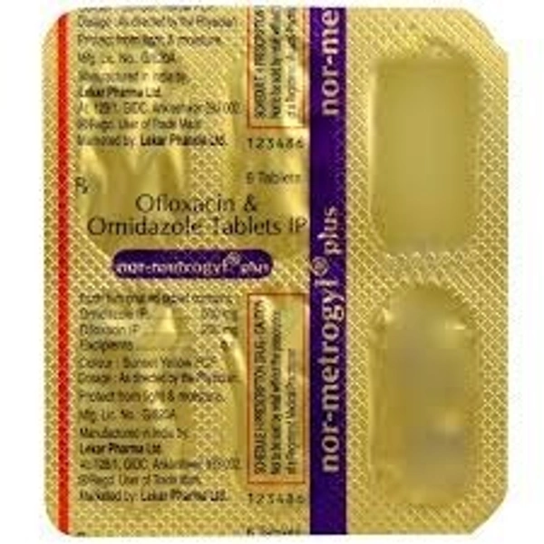 J.B. CHEMICALS PVT.LTD. Nor Metrogyl +Tab (10 Tab)