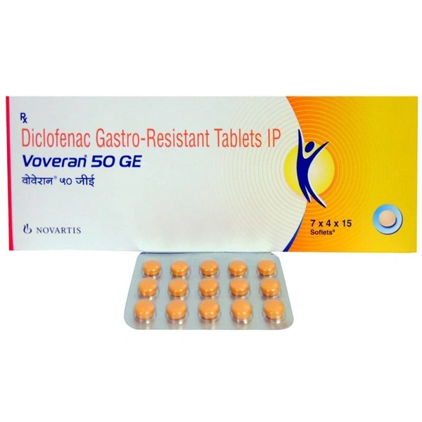 NOVARTIS INDIA LIMITED Voveran 50Mgtab (15 Tab)